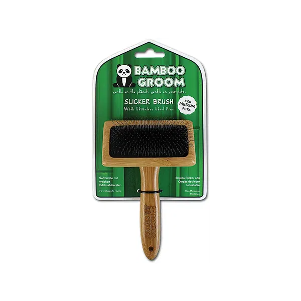 ALCOTT Bamboo Groom Slicker BrushM
