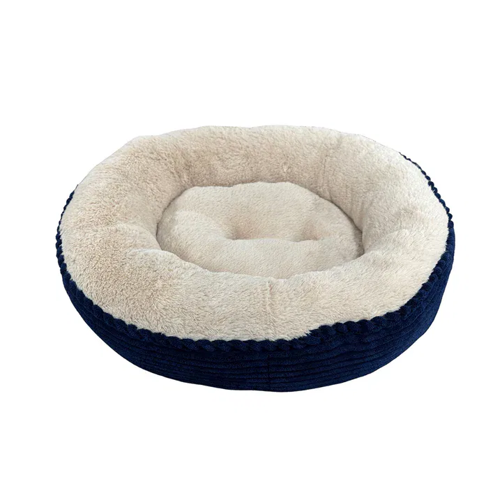 Ethical Pet Sleep Zone Round Bed Navy Ethical Pet Sleep Zone Round Bed